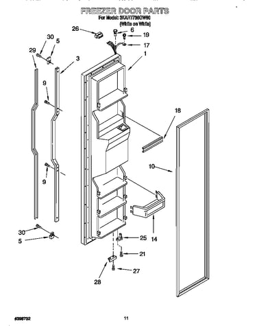 Freezer door