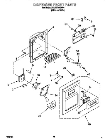 Dispenser front