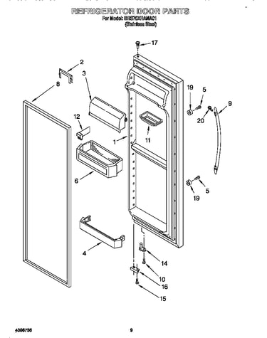 Refrigerator door