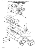 Motor and ice container
