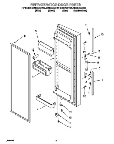 Refrigerator door