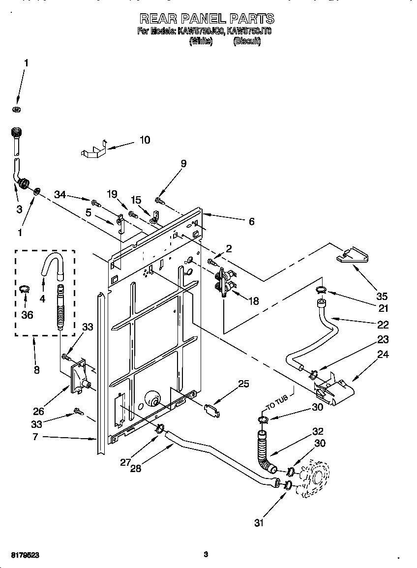 Rear panel