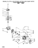 Brake, clutch, gearcase, motor and pump