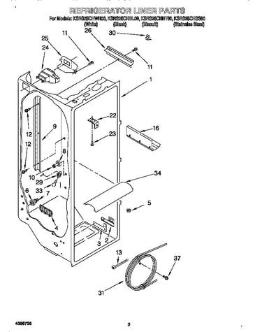 Refrigerator liner