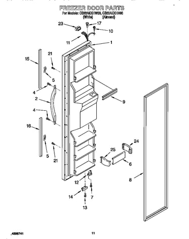 Freezer door