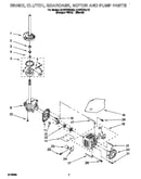 Brake, clutch, gearcase, motor and pump