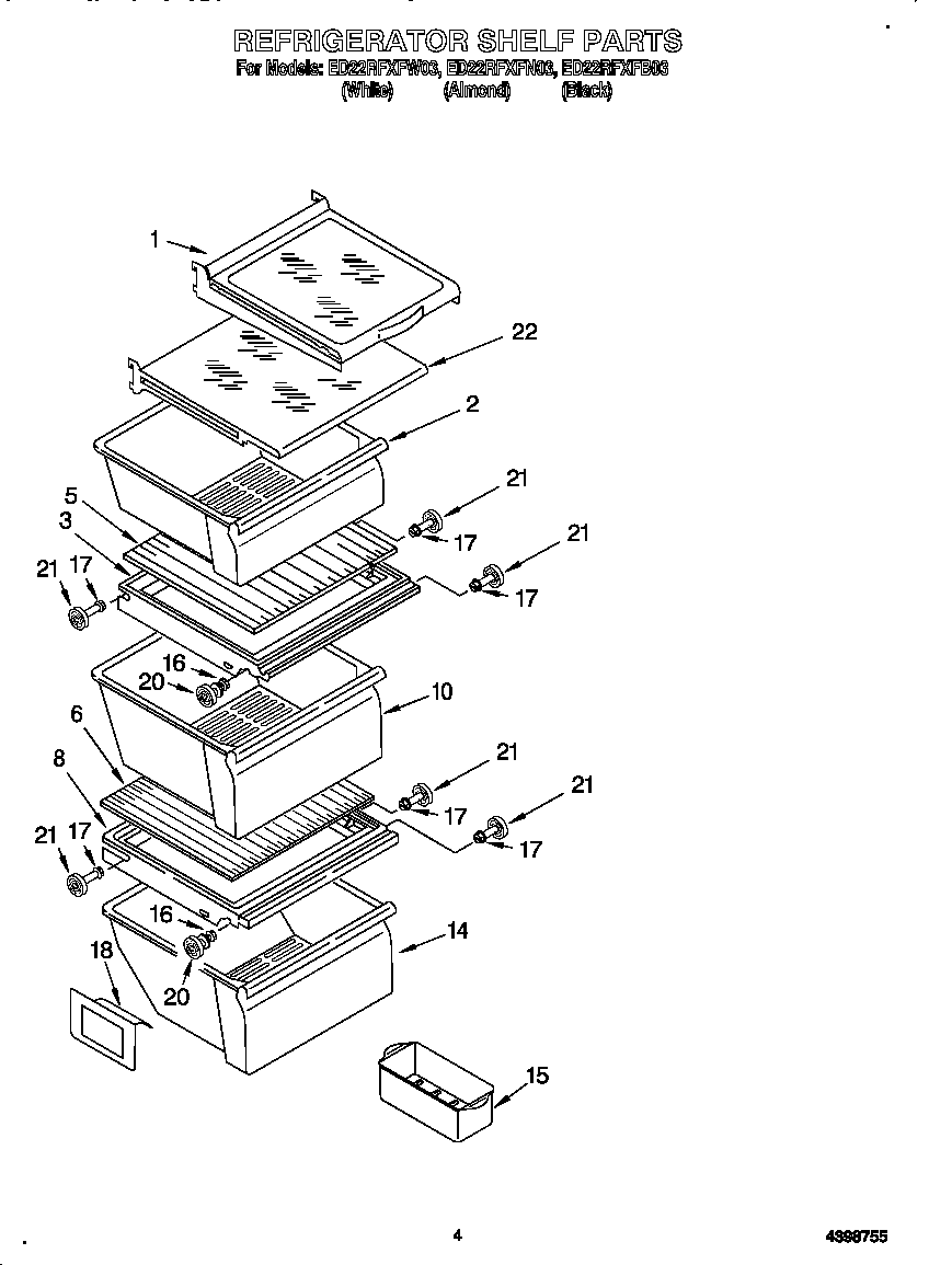 Refrigerator shelf