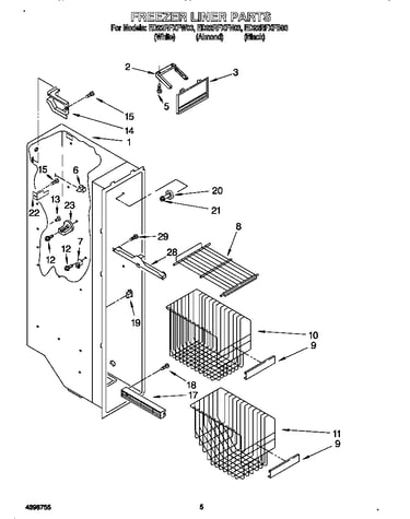 Freezer liner