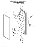 Refrigerator door