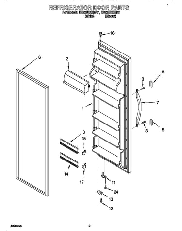 Refrigerator door
