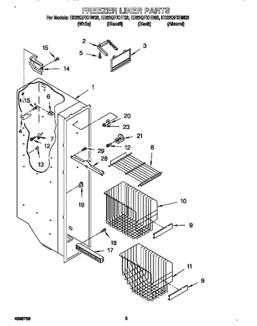 Freezer liner