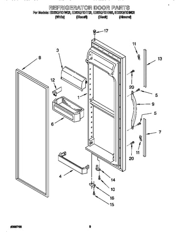 Refrigerator door