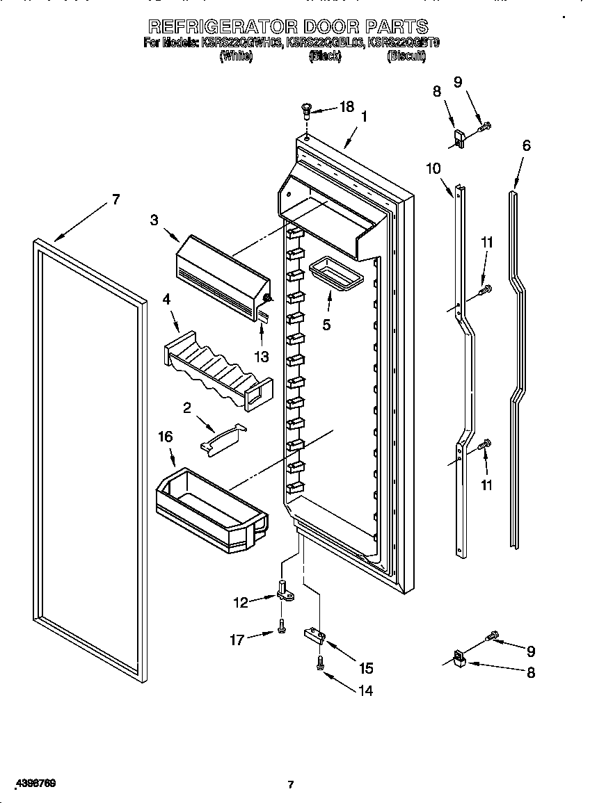 Refrigerator door