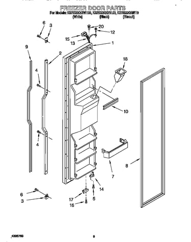 Freezer door
