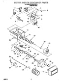 Motor and ice container
