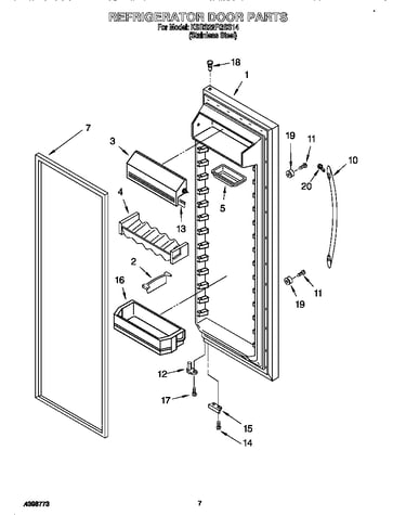 Refrigerator door