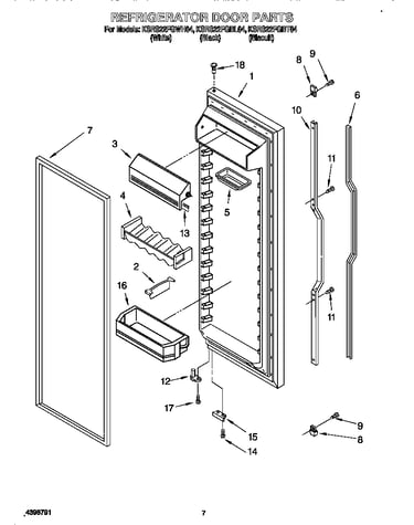 Refrigerator door