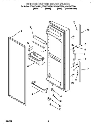 Refrigerator door