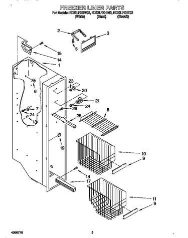 Freezer liner