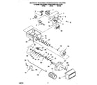 Whirlpool ED22LFXHT02 motor and ice container diagram