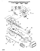 Motor and ice container