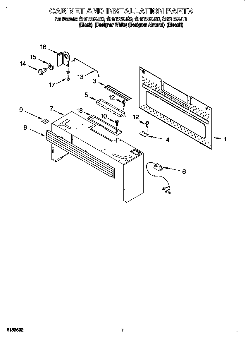 Cabinet and installation