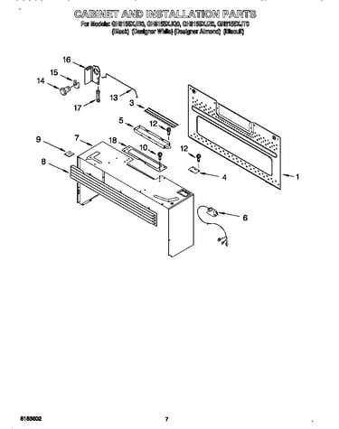Cabinet and installation