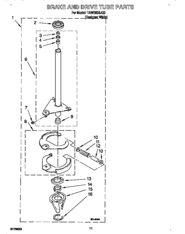 Brake and drive tube