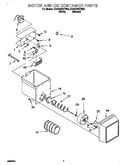 Motor and ice container