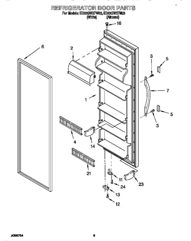 Refrigerator door