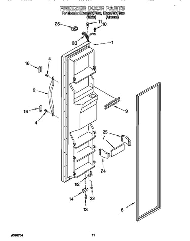 Freezer door
