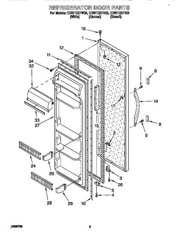 Refrigerator door