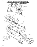 Motor and ice container