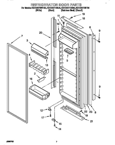 Refrigerator door