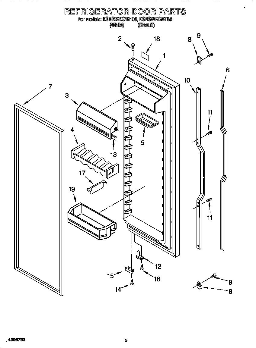Refrigerator door