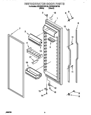 Refrigerator door