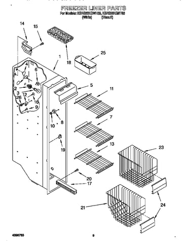 Freezer liner