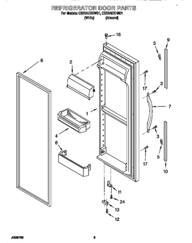 Refrigerator door