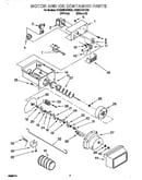 Motor and ice container