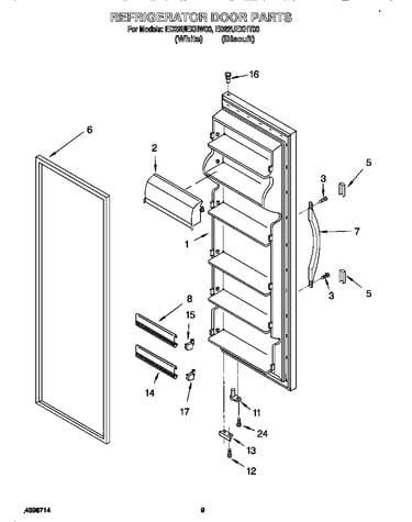 Refrigerator door