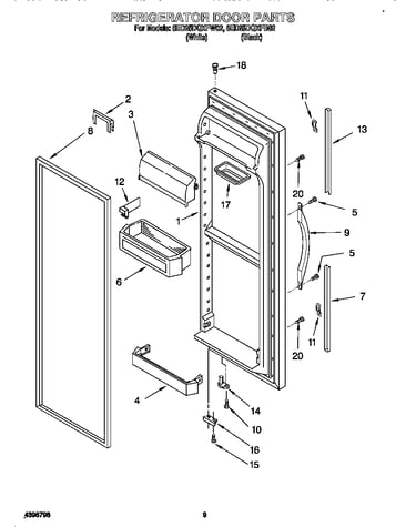 Refrigerator door