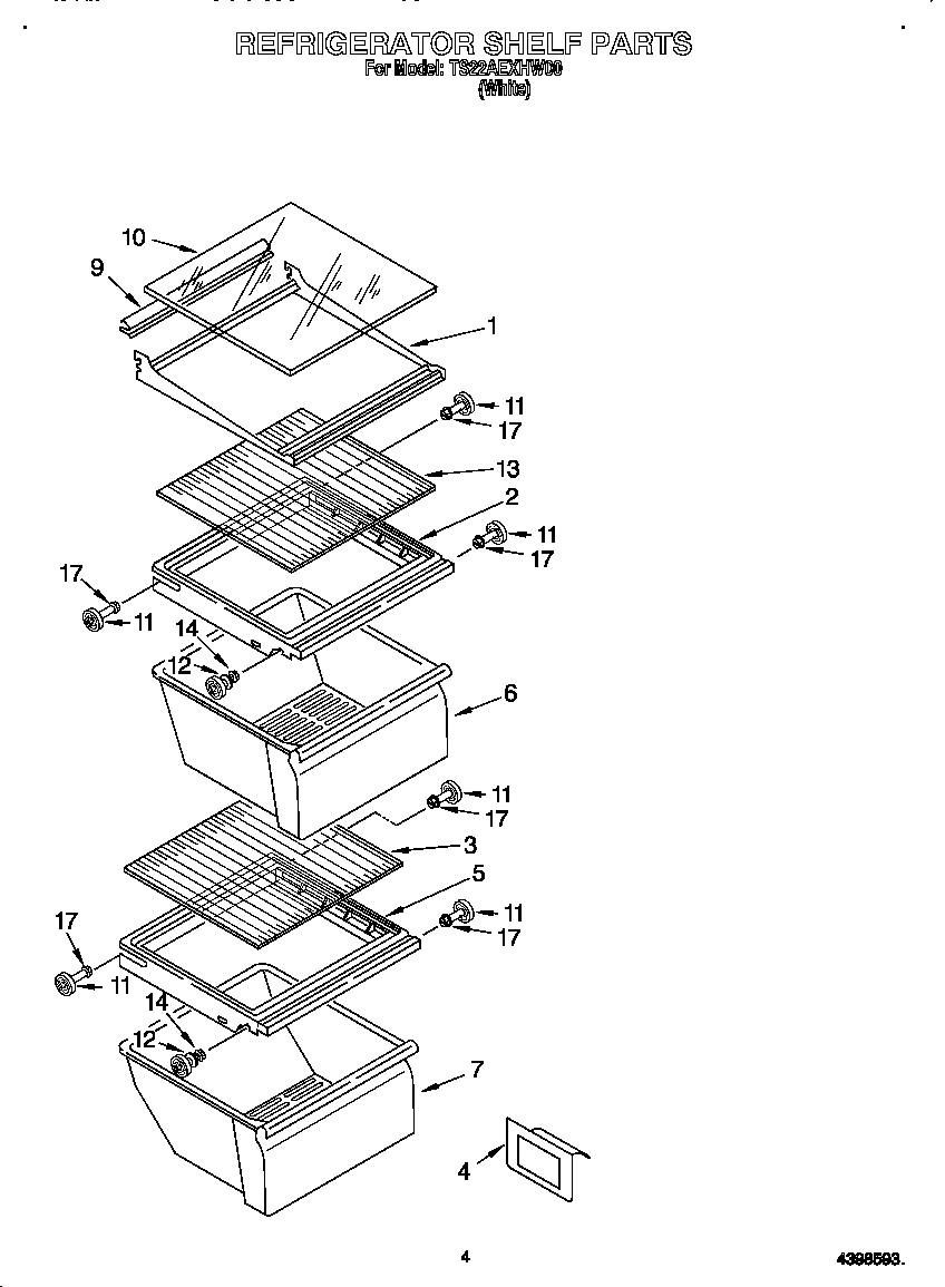 Refrigerator shelf