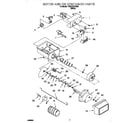 Whirlpool TS22AEXHW00 motor and ice container diagram