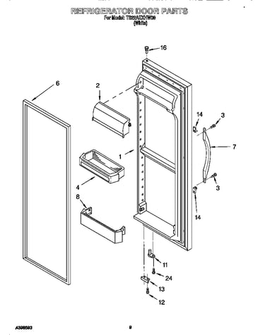 Refrigerator door