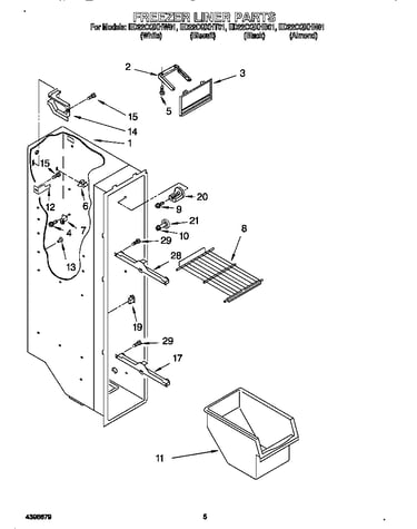 Freezer liner