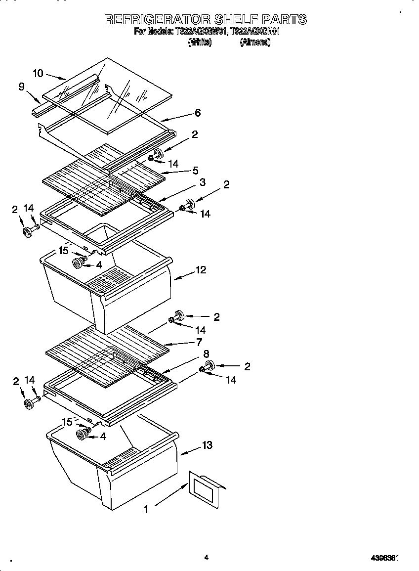 Refrigerator shelf