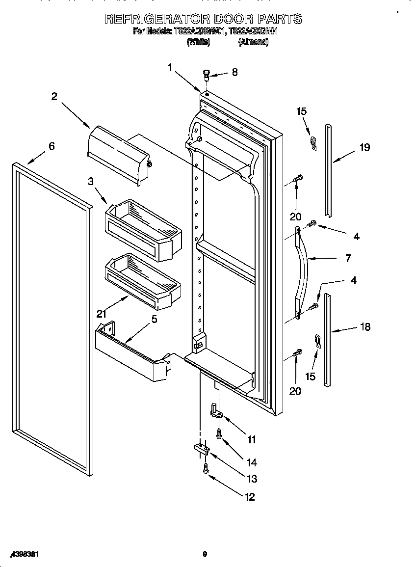Refrigerator door