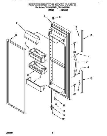 Refrigerator door