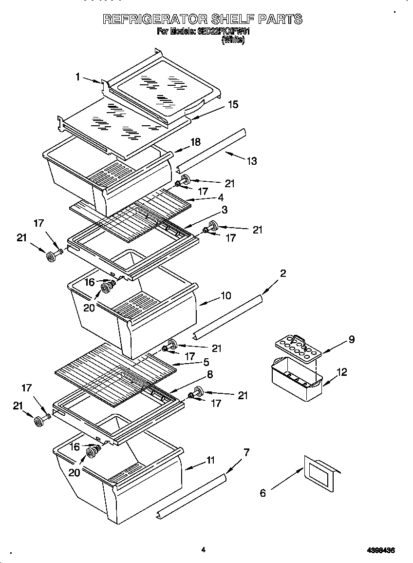 Refrigerator shelf