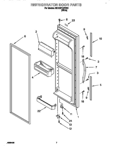 Refrigerator door